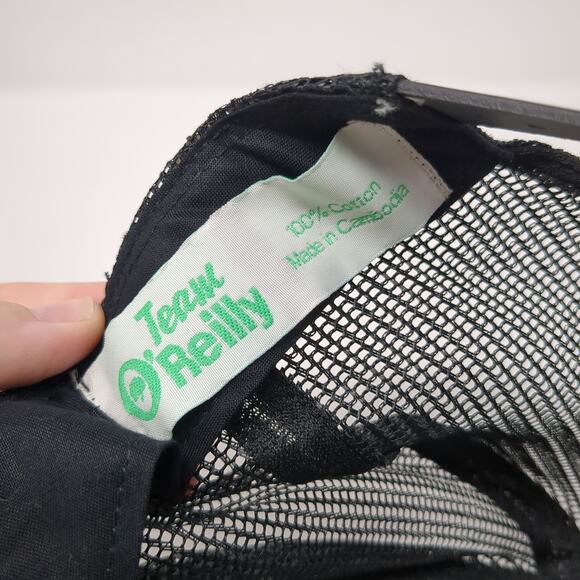 First Call Snapback Trucker Hat Black OS Adjustable Embroidered Team O'Reilly - Picture 9 of 9